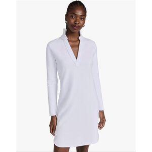 NWOT Frank & Eileen Long Sleeve Polo Collared Shirt White Dress Women's Large